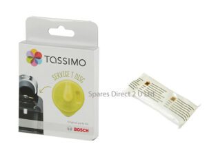 Bosch Tassimo Coffee Machine Service Kit 2 x Descaler Tablets & T Cleaning Disc