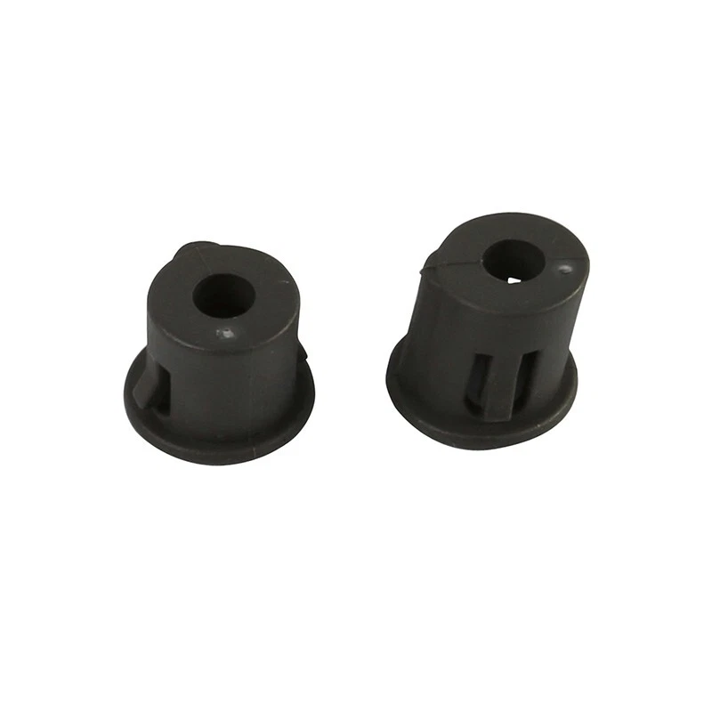 Genuine Neff cooker oven door hinge screw bushing sockets (00068492), pack of 2, shown with durable plastic construction.