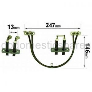 Genuine Siemens Cooker Fan Oven Element 1700 Watts